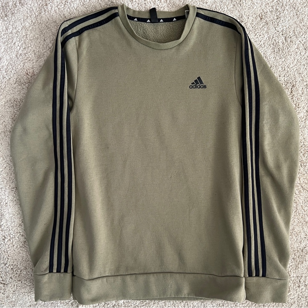 Army green Adidas sweatshirt